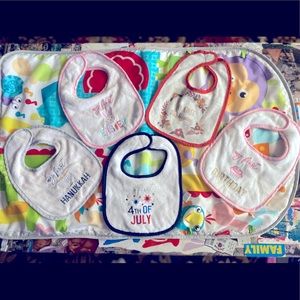 5 Pack Bundle Baby Bibs (Various Occasions)